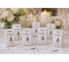 Dražé cukríky pre svadobných hostí