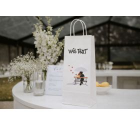 Taška na víno pre svadobných hostí