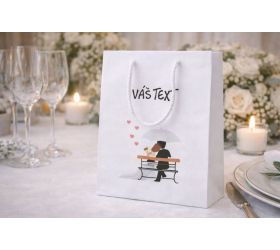 Taška na darček pre svadobných hostí