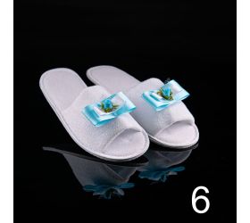 Svadobné papuče s mašličkou / kvietkom - Svatba