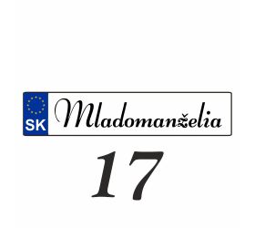 Svadobná ŠPZ, rôzne motívy - Svatba