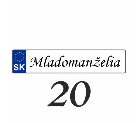 Svadobná ŠPZ, rôzne motívy - Svatba