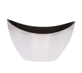Loďka plast 20x9x11,5cm strieborná