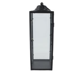 512fl/s lampáš kov+sklo malý čierny