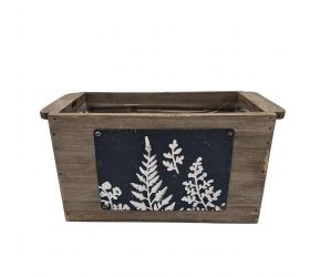 514fl/s debnička drevo listy s hnedá+modrá