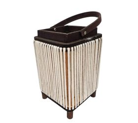 Lampáš juta/drevo 26/16cm