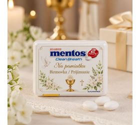 Mentos cukríky na prijímanie/birmovku