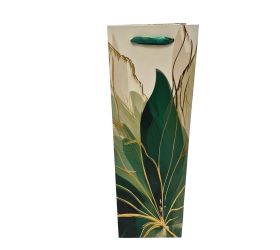 Agb1100604 taška darč. fľaša v37x12x10cm modern jungle bloom