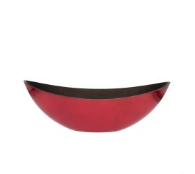 Loďka plast 39x12x13cm metal červená