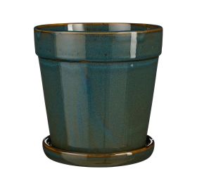 Kvetináč s podmiskou clint keramika pr.20/v20cm
