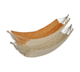 Pevná cena hojdacia sieť z polyesteru a bavlny, vonkajšia, 2-farebná, ass 200/100/v3cm