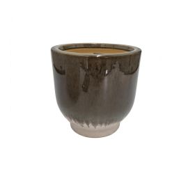 Obal tara keramika zemitotmavozelený h19xd19cm
