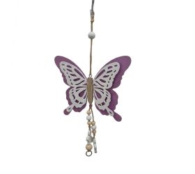 Záves motýľ fia/bie plech 16*1,5*28,5cm