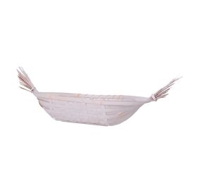 Košík loďka bambus 63x10cm biely