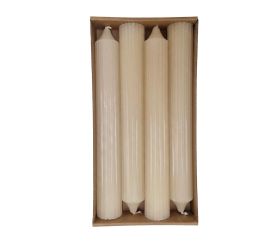 Kónická 4-pack ryflowana béžová 3,5x25,5cm,bal.4ks