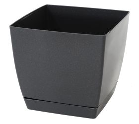 Dukp210 kvetináč coubi grafit 21x21xh19,2cm/6l