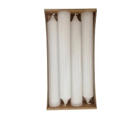 Kónická 4-pack ryflowana biely 3,5x25,5cm,bal.4ks