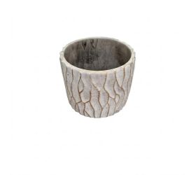 A5 obal cement biela  15,5x15,5x12cm