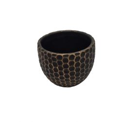A1 obal cement zlato-hnedý  11,5x11,5x9cm