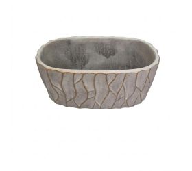 A5 obal cement biela 22,5x11,5x10,5cm