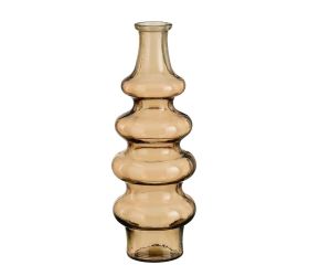 Váza sira sklo sv hnědá v40/průměr 14,5 cm