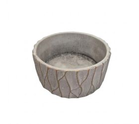 A5 obal cement biela  16x16x7,5cm