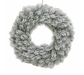 Věnec čečina osnežený 40 cm