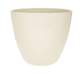 Obal keram. 25 × 25 × 22 cm krémový