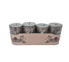 Valec 4-pack rustic met.strieb.