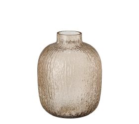 Váza sklo leco v19,5/průměr 14 cm