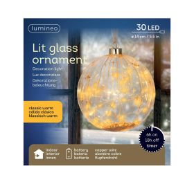 Led guľa bater. pr.14cm