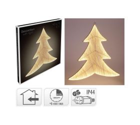 Led260 vianočný stromček 53 x 56 cm, zlatý