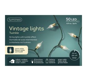 Led reťaz vian. bater. out/ww 4,9m