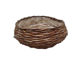 Obal prútie okrúhly hnedý m 30 × 14 cm