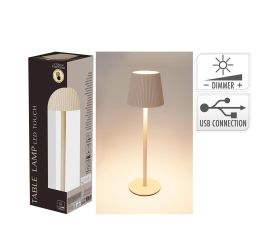Led stolná lampa 10 x 36 cm/usb, krém
