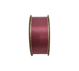 Stuha vianočná 3,8 cm, 10 m obojstranná červenozlatá
