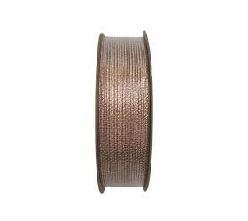 Stuha vianočná 2,5 cm, 15 m ružovozlatá