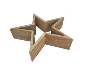 Hviezda drevo 30/6 cm