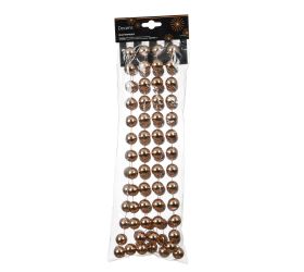 Girlanda dymová perla korálky pr.0,2cm x2,7m/ polysterén