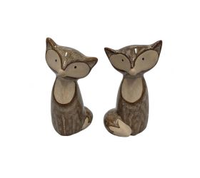 Líška porcelán 5.2*5*9.5cm mix