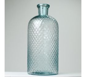 Váza fľaša recyklované sklo 8 l 19 × 42 cm