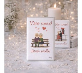 Svatební čokoláda pro hosty 80 g