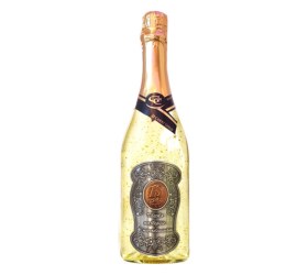 Šumivé víno se zlatem k 18. narozeninám - Kovová etiketa – 750 ml