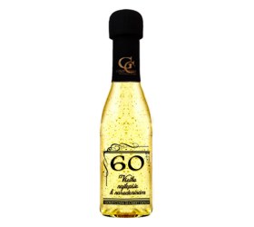 Šumivé víno se zlatem k 60. narozeninám - Čirá etiketa – 200 ml